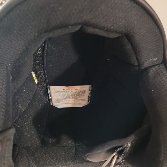 Z1R Open Face Sz M Black Helmet, Smoke Visor Snap Chin Strap Vents - Picture 6 of 12